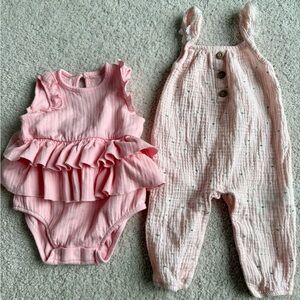 Bundle of Two Baby Bodysuit & Romper Set